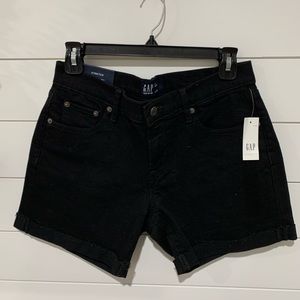 Black jean shorts, NWT